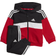 adidas Infant Tiberio 3-Stripes Colorblock Fleece Track Suit - Black/White/Better Scarlet (IJ6324)