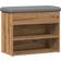 vidaXL 857630 Artisan Oak/Light Grey Shoe Rack 62x50cm