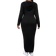 Shein Lune Plus Size Solid Color Long Sleeve Casual Slim Long Dress Maxi Women Outfit
