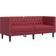 vidaXL Faux Leather Wine Red Sofa 174cm Zweisitzer