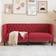 vidaXL Faux Leather Wine Red Soffa 174cm 2-sits
