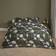 OHS Floral Botanics Duvet Cover Green, Black (260x220cm)