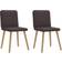 vidaXL 4101148 Dark Brown Køkkenstol 86cm 2stk