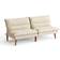 George Oliver W111231550 White Sofa 71" 2 Seater