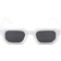 VFDHN Polarized Square Sunglasses White/Grey