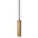 Globen Lighting Hubble Brushed Brass/White Pendant Lamp 6cm