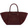 DeMellier The Midi New York Shoulder Bag - Burgundy Small Grain