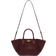 DeMellier The Midi New York Shoulder Bag - Burgundy Small Grain