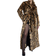 River Island Faux Fur Leopard Maxi Coat - Brown