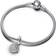 Pandora Two Tone Key to Happiness Double Dangle Charm - Silver/Rose Gold/Transparent