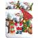 Catherine Lansfield Retro Santa Duvet Cover White, Multicolour (200x135cm)