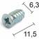 Habo HAB17179 6.3x11.5mm 10stk