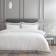 Bianca Cotton Mayfair Påslakan Silver, Vit (260x220cm)