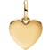 Pandora Engravable Love Heart Dangle Charm - Gold/Transparent