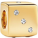 Pandora Sparkling Dice Charm - Gold/Transparent