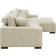 Wade Logan Asyiah Cream Sofa 114.5" 2pcs 3 Seater