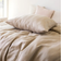 OlsenHome Bamboo Satin Dynebetræk Beige (220x140cm)