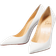 Christian Louboutin Kate white leather pumps