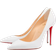 Christian Louboutin Kate white leather pumps