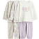 H&M Baby Cotton Pyjamas 3-Pack - Light Purple/Bunnies