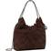 Tory Burch Mini Fleming Suede Hobo Bag - Licorice
