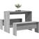vidaXL 855536 Sonoma Gray Dining Set 47x97cm 3pcs