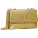 Tory Burch Small Kira Moto Quilt Metallic Convertible Shoulder Bag - Gold