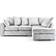 B&Q Chiswick Grey Sofa 215cm 4 Seater