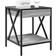 vidaXL With Infinity LED Grey Sonoma Bedside Table 40x40cm