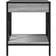 vidaXL With Infinity LED Grey Sonoma Bedside Table 40x40cm