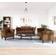 vidaXL 3 Piece Set Brown Sofa 79.3" 3 Seater