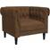 vidaXL 3 Piece Set Brown Sofa 79.3" 3 Seater