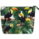 MDATT Toucans Parrot Palm Tree Leaves Versatile Travel Toiletry Bag - Black
