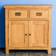 Roseland Furniture Surrey Small Honey Oak Sideboard 90x80cm