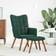 vidaXL Velvet Dark Green Lænestol 95.5cm 2stk