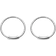 Maria Black Basic Hoops 12mm - Silver