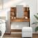 vidaXL Modern Style Vanity Old Wood Toiletbord 39x96cm