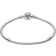 Pandora Moments Rose in Bloom Clasp Snake Chain Bracelet - Silver