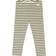 Petit Piao Modal Striped Legging - Emerald Green/Dark Off White