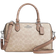 Coach Rowan Satchel Bag In Blocked Signature Canvas - Silver/Sand/Taupe Multi