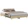 vidaXL Bed Frame No Mattress Sonoma Oak 140x200 cm Engineered Wood