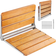 VEVOR Folding Oak Shower Seat 16.1 x 13.4 in
