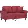 vidaXL 3200928 Red Wine Sofa 152cm 2 Seater