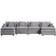 Latitude Run Modern Light Gray Sofa 142.5" 6 Seater