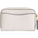 Coach Essential Small Zip Around Card Case - Polished Pebble Leather/Brass/Chalk