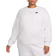 Nike Sportswear Club Fleece Women's Crew-Neck Sweatshirt Plus Size - Birch Heather/Black