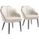 tectake Cocktail Beige Loungestol 80.5cm 2stk