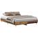 vidaXL Bed Frame No Mattress Old Wood 140x200 cm Brown