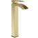 Wave Brushed Brass Tall Mono Basin Mixer Tap
