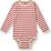 Mads Nørgaard Baby Soft Striped Rib Body - Red/Nature Melange (200508-8316)